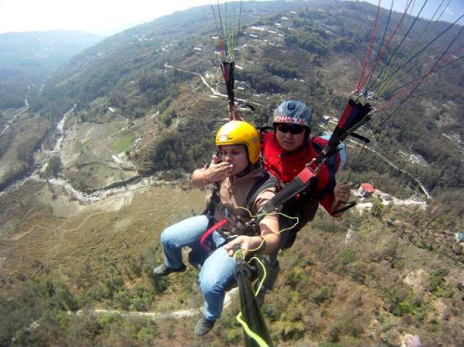 Sikkim emerges as a paragliding destination Sikkim emerges as a paragliding destination