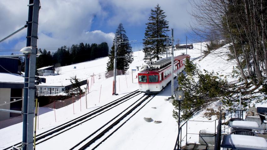 Mount Rigi: Swiss Alps on a cogwheel train