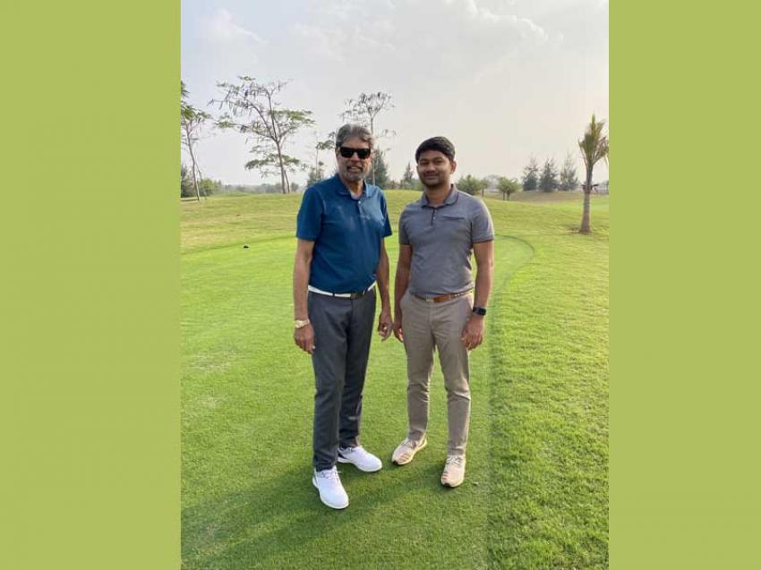 Kapil Dev tees off Haldi Golf County