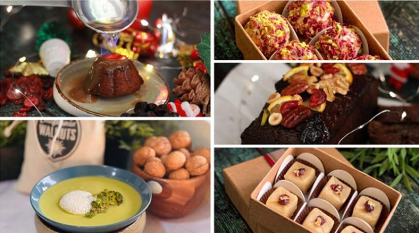 Rakhee Vaswani incorporates American ingredients in dishes like broccoli, walnut and cauliflower soup; cakes; rose and pistachio truffles, and almond barfis with cranberries. Photographs courtesy Rakhee Vaswani / SPAN