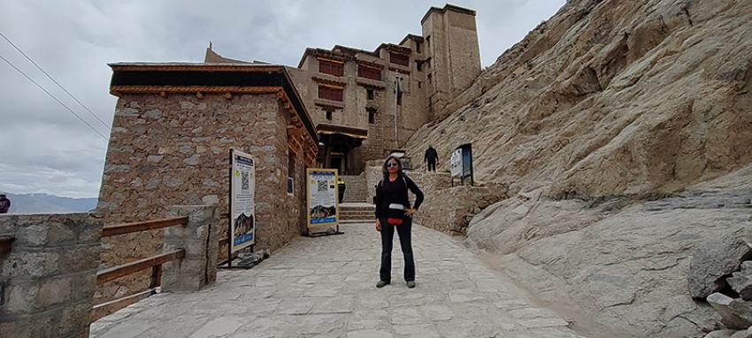 Sanchita Guha at Leh Palace, Ladakh