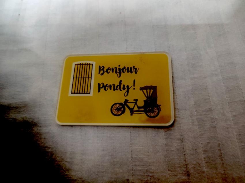 A fridge magnet from Pondicherry