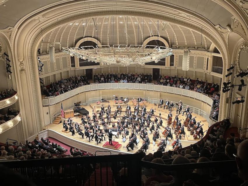 The Chicago Symphony Orchestra (CSO) opened the 2023/24 Season with two pieces by Muti capturing the fairy-tale splendor of Russian music. Photo by the author. 