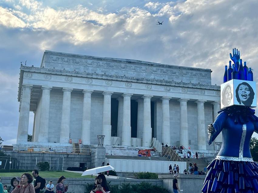 Image: The memorial to Abraham Lincoln, who was assassinated on April 14, 1865, just as the Civil War was ending, is a DC landmark.