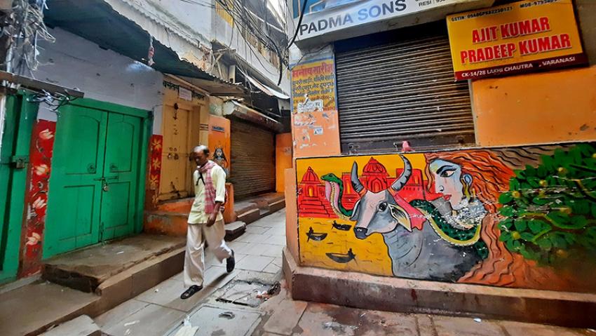 Old Varanasi survives in it narrow alleys