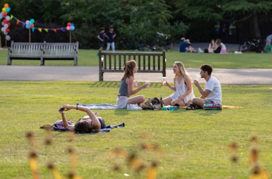 Images of the Day:-People enjoy leisure time at Re ...