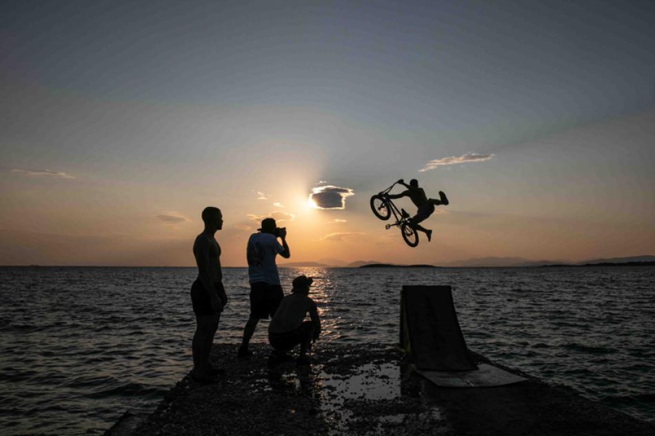 Water Jump event in Athens