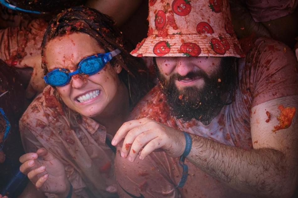 La Tomatina festival in Spain