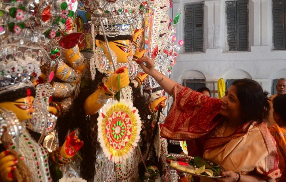 Image of the Day : Bengal bids adieu to Goddess Durga