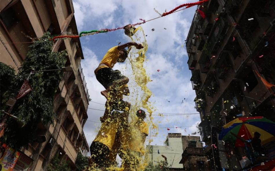 In Images: Kolkata celebrates Krishna Janmashtami with Dahi Handi festival