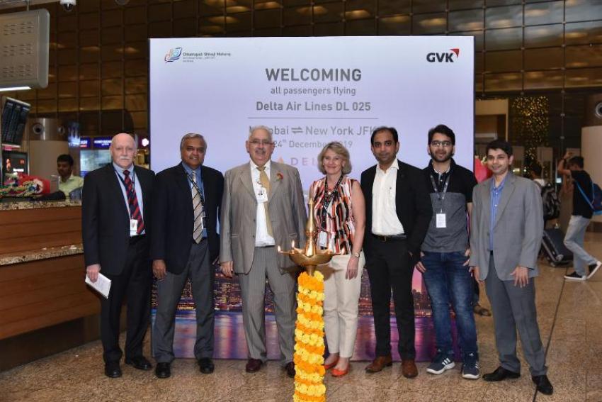 Delta Air Lines inaugurates its first nonstop flight from Mumbai to New York Delta Air Lines inaugurates its first nonstop flight from Mumbai to New York