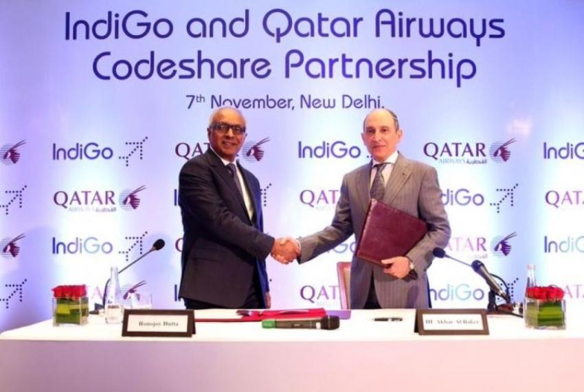 IndiGo, Qatar Airways announce Codeshare Agreement to strengthen connectivity between India and Qatar IndiGo, Qatar Airways announce Codeshare Agreement to strengthen connectivity between India and Qatar