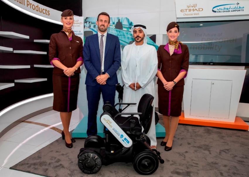 Etihad Airways becomes first airline to launch trial of autonomous wheelchairs at Abu Dhabi International Airport Etihad Airways becomes first airline to launch trial of autonomous wheelchairs at Abu Dhabi International Airport