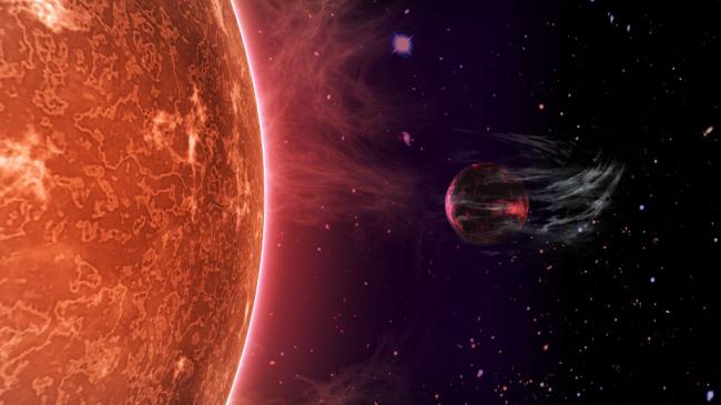 Hot super-Earths stripped by host stars: 'Cooked' planets shrink due to radiation
