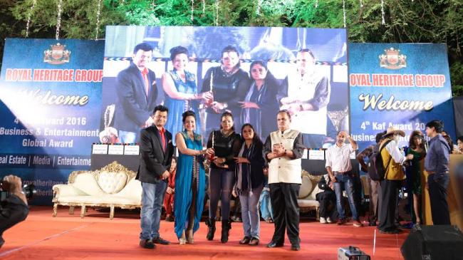 Anuja Kapur scores a hat-trick at the Business and Entertainment Global Award Anuja Kapur scores a hat-trick at the Business and Entertainment Global Award