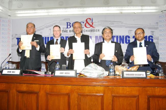 Amit Mitra addresses Bengal Chamber of Commerce & Industry's Annual General Meeting Amit Mitra addresses Bengal Chamber of Commerce & Industry's Annual General Meeting