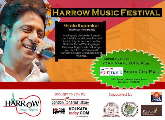 Rupankar Bagchi to judge auditions and shortlist performers for Harrow Music Festival Rupankar Bagchi to judge auditions and shortlist performers for Harrow Music Festival