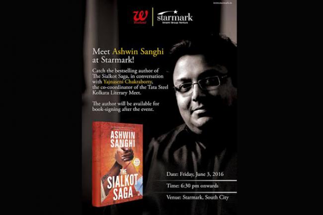 Kolkata: Starmark to host the launch of Ashwin Sanghi's The Sialkot Saga Kolkata: Starmark to host the launch of Ashwin Sanghi's The Sialkot Saga