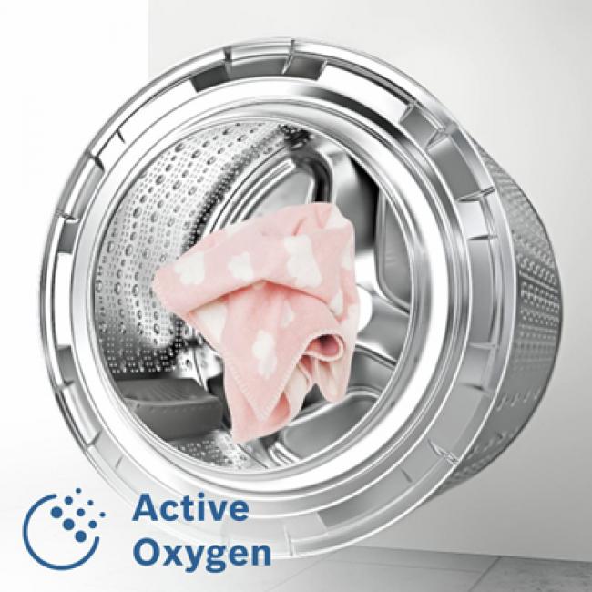 New washing machine from Bosch uses ActiveOxygen technology to clean clothes 