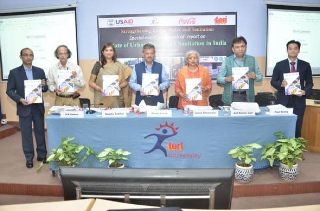 TERI University launches “State of Urban Water and Sanitation in India” report on improving access to clean water and sanitation facility TERI University launches “State of Urban Water and Sanitation in India” report on improving access to clean water and sanitation facility