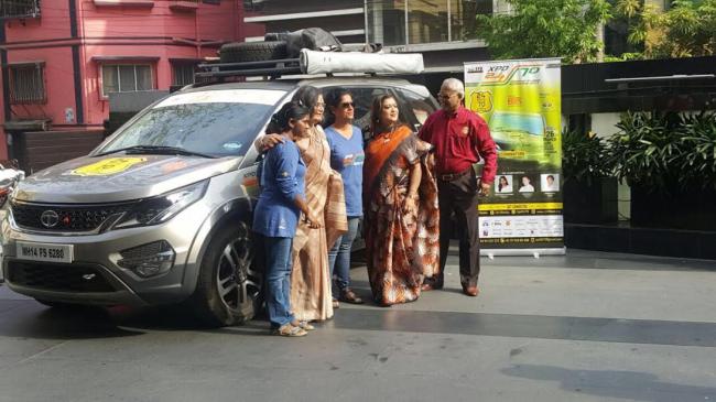 All Women Team Drive a Tata Hexa to Promote Literacy across 24 countries