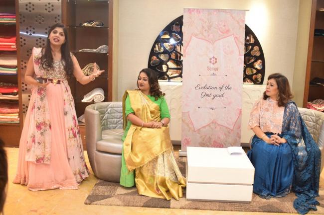 The right draping makes the traditional Indian saree contemporary The right draping makes the traditional Indian saree contemporary