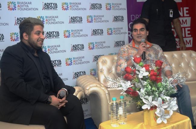 Bollywood actor director Arbaaz Khan meets students of Aditya Academy Bollywood actor director Arbaaz Khan meets students of Aditya Academy