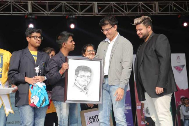 Sourav Ganguly graces annual day of Aditya Group of Schools Sourav Ganguly graces annual day of Aditya Group of Schools