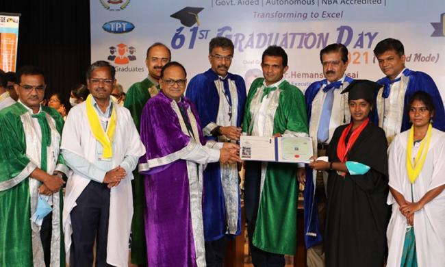 Thiagarajar Polytechnic College celebrates 61st Graduation Day for 756 successful students