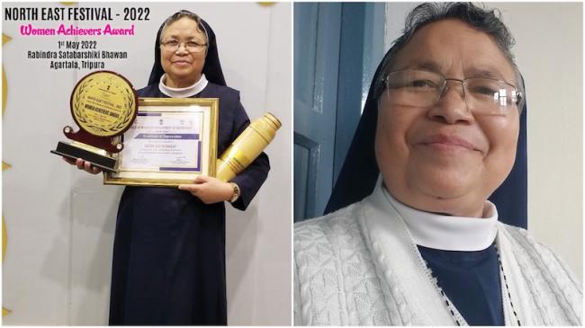 Catholic nun among women achievers honoured at Azadi ka Amrit Mahotsav North East Festival 2022 Catholic nun among women achievers honoured at Azadi ka Amrit Mahotsav North East Festival 2022
