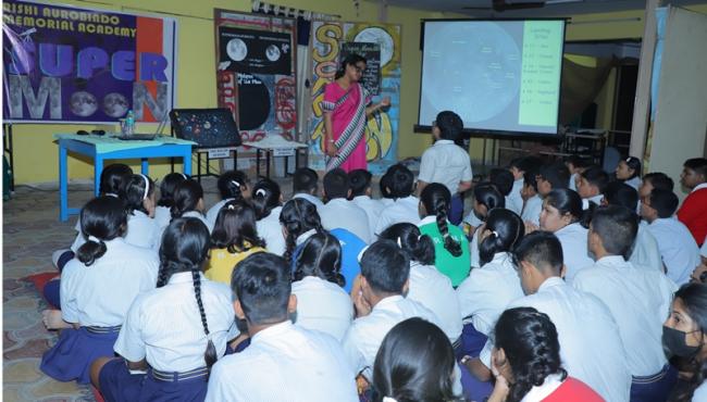 Swap new clothes for binoculars this puja: Birla Planetarium scientist to students of Kolkata's Rishi Aurobindo Memorial Academy Swap new clothes for binoculars this puja: Birla Planetarium scientist to students of Kolkata's Rishi Aurobindo Memorial Academy