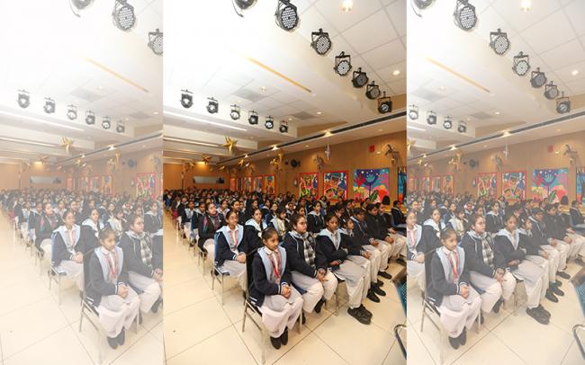 Students of Bal Bharati Public School, New Delhi.