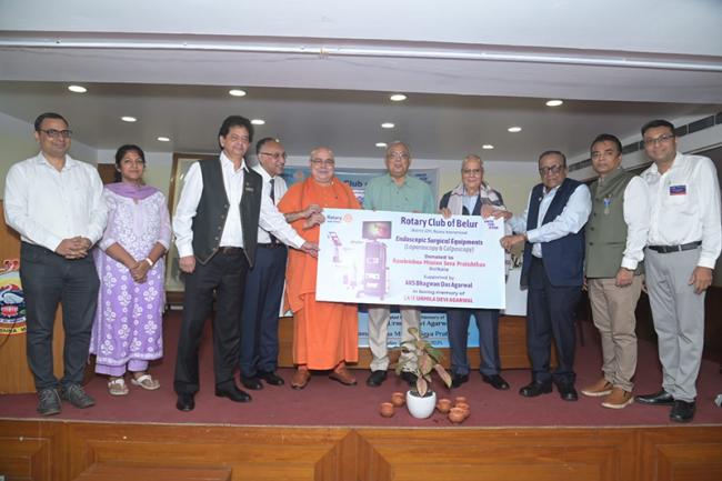 Rotary Club of Belur strengthens Kolkata healthcare with donation to Ramkrishna Mission Seva Pratishthan Rotary Club of Belur strengthens Kolkata healthcare with donation to Ramkrishna Mission Seva Pratishthan