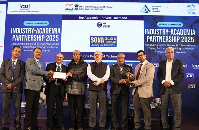 Sona College of Technology: Many academic, research and industry-linked advances in 2025