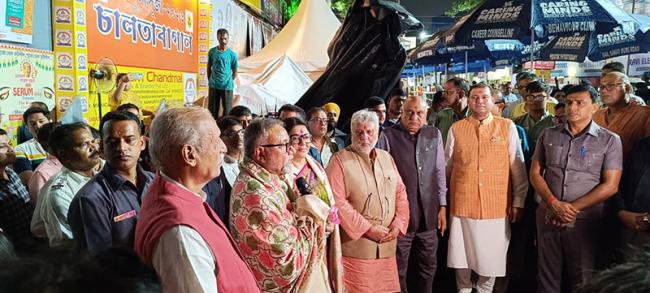 Locket Chatterjee, Tapash Roy, Sundeep Bhutoria, Shishir Bajoria, H M Bangur, Ashok Jaiswal. Photo: PR Team