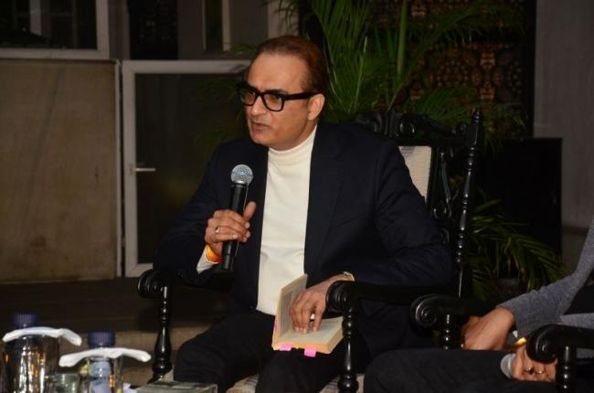 Anshul Chaturvedi interacting with the audience during the Q/A session.