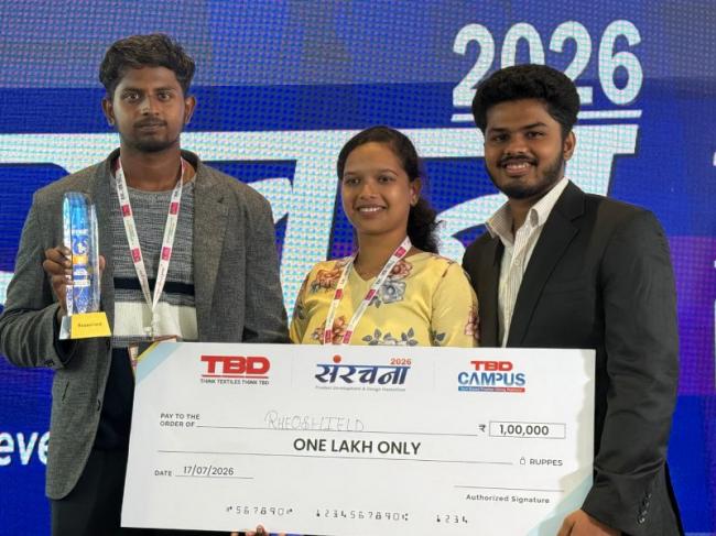 Sona College of Technology Fashion Technology students win Ministry of Textiles' Design Innovation Hackathon