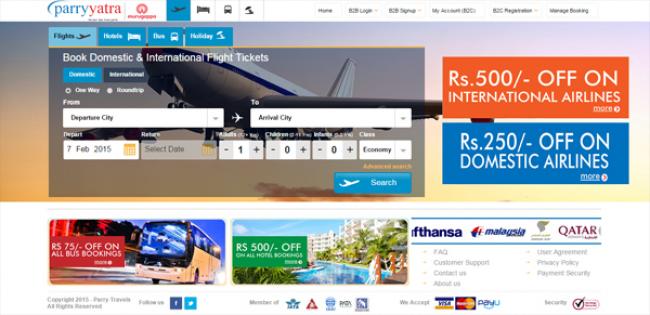 Parry Travels launches online travel portal