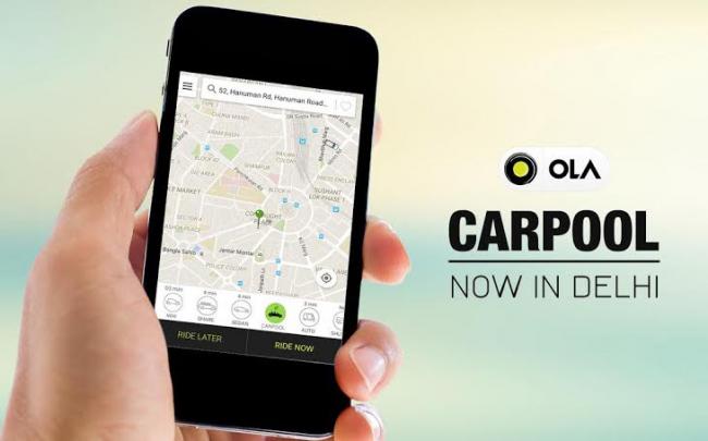 Ola enables private ‘CarPool’ on its app in Delhi-NCR Ola enables private ‘CarPool’ on its app in Delhi-NCR