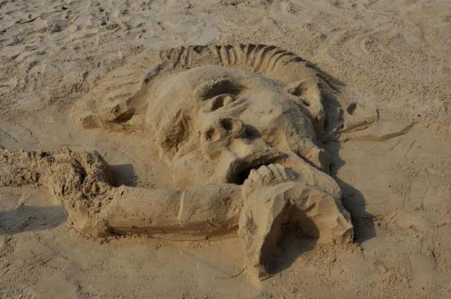 Sand art competition in Goa Sand art competition in Goa
