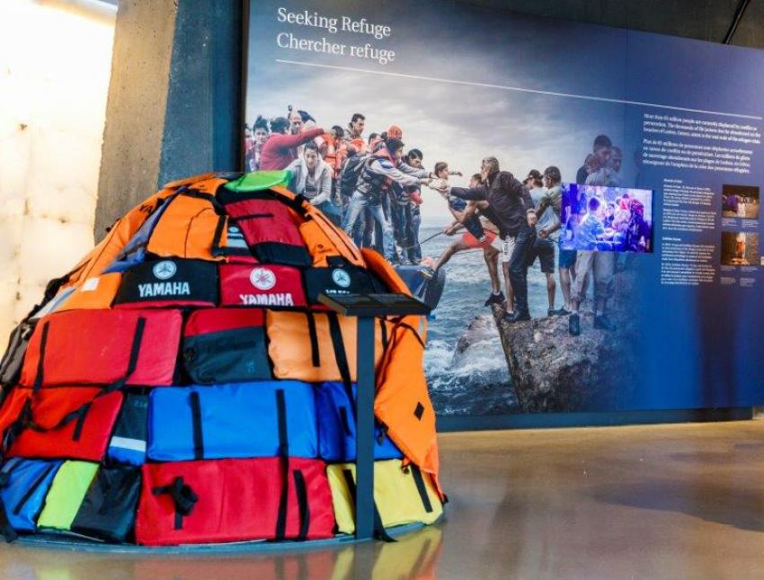 New exhibits explore refugees' journey of hope New exhibits explore refugees' journey of hope