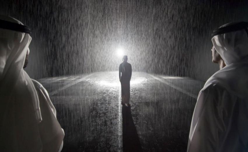 Non-stop Rain Room at Sharjah Art Foundation