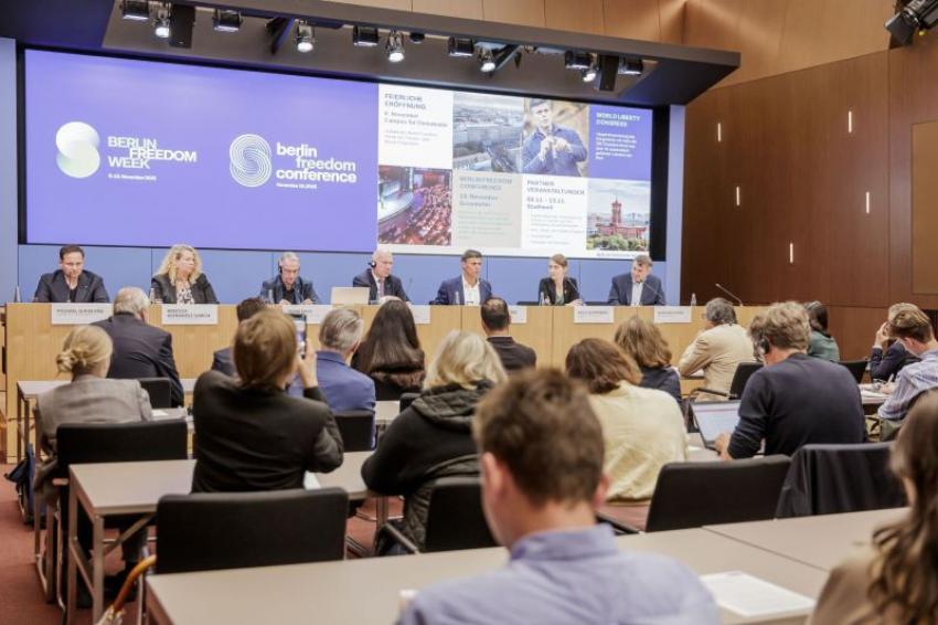 The Berlin Freedom Conference at the Gasometer. Photo: Visit Berlin/Mo Wüstenhagen