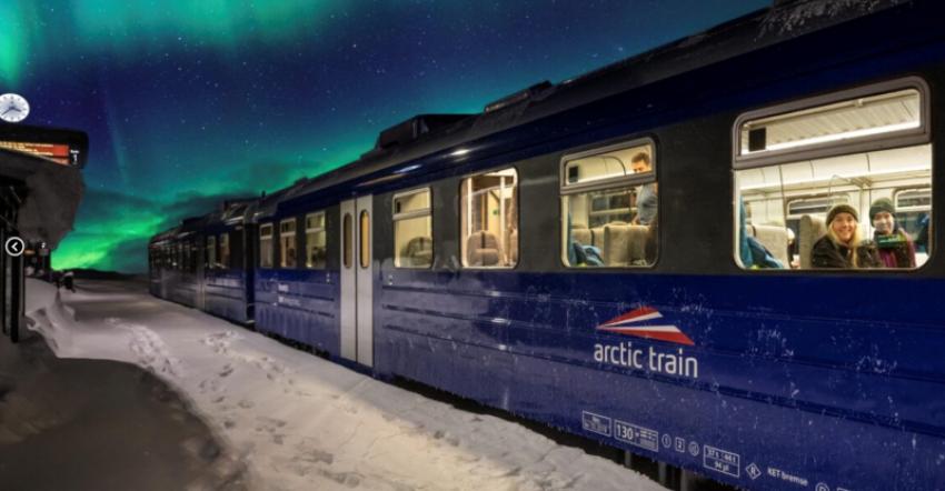 How a Winter Train Ride in Northern Norway Brings Travellers Closer to the Arctic Sky