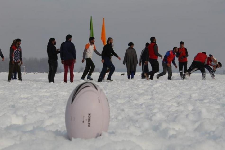 Snow Rugby in Kashmir